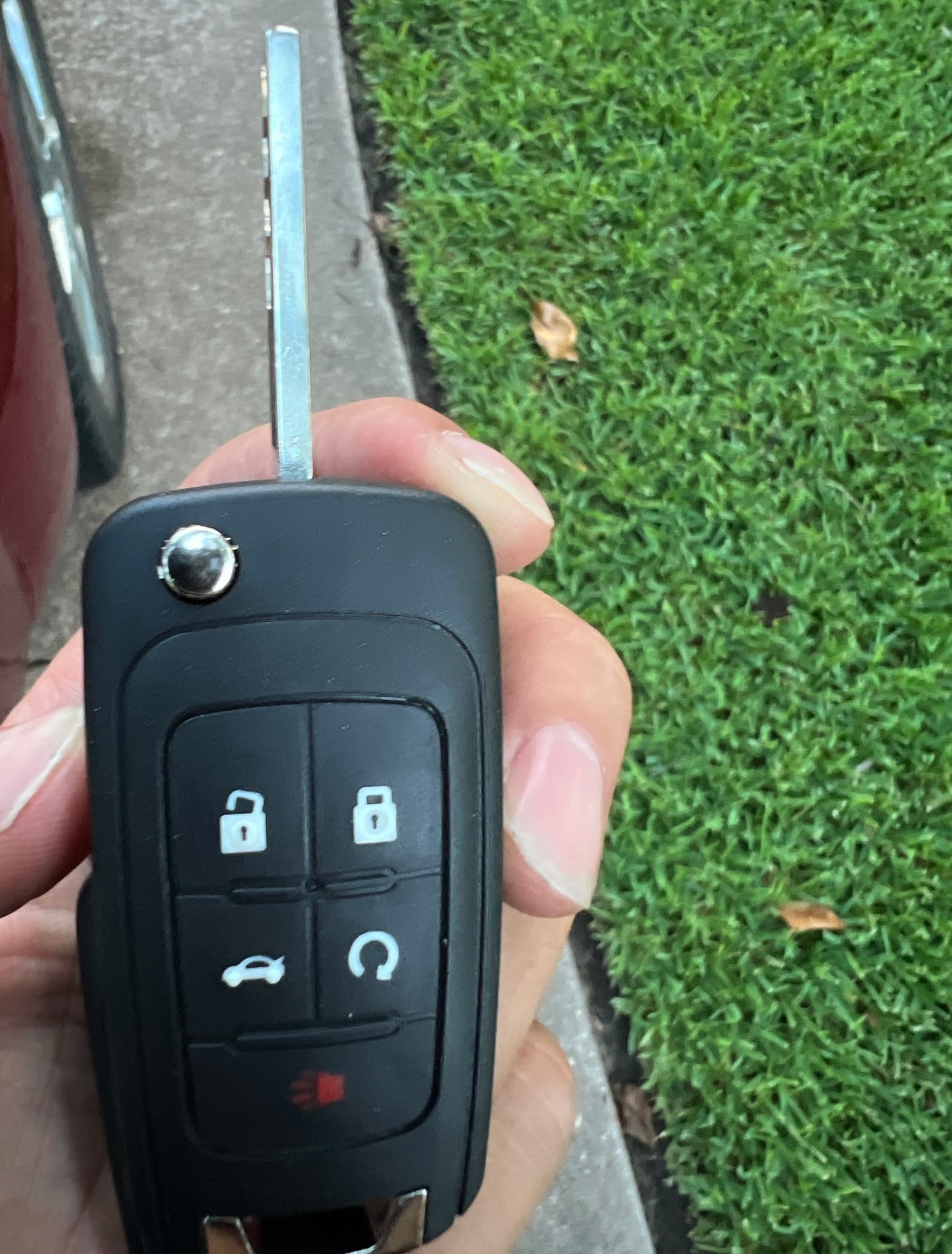 Flip key fob for car